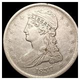 1837 Capped Bust Half Dollar LIGHTLY CIRCULATED