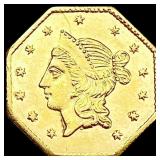 1853 BG-531 Octagonal California Gold Dollar