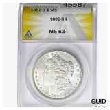 1882-O Morgan Silver Dollar ANACS MS63