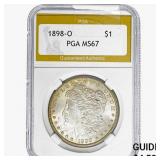 1898-O Morgan Silver Dollar PGA MS67