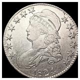 1824 Capped Bust Half Dollar CLOSELY UNCIRCULATED