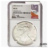 2002 Silver Eagle NGC MS70