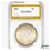 1923 Silver Peace Dollar PGA MS65+