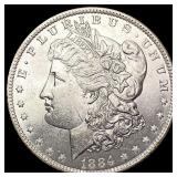 1884-O/O Morgan Silver Dollar GEM BU