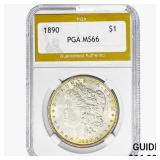 1890 Morgan Silver Dollar PGA MS66