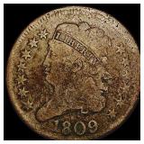 1809 Classic Head Half Cent NICELY CIRCULATED