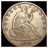 1876-S Seated Liberty Half Dollar ABOUT UNCIRCULAT