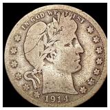 1914-S Barber Quarter LIGHTLY CIRCULATED