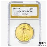 1997-W 1oz $50 AGE PGA PR70 DCAM