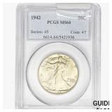 1942 Walking Liberty Half Dollar PCGS MS64