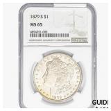 1879-S Morgan Silver Dollar NGC MS65