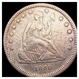 1860 Seated Liberty Quarter LIGHTLY CIRCULATED