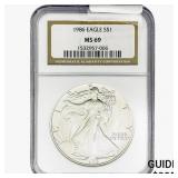 1986 Silver Eagle NGC MS69