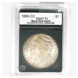 1885-CC Morgan Silver Dollar GG MS67 PL