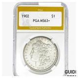 1902 Morgan Silver Dollar PGA MS63+