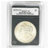 1878-CC Morgan Silver Dollar GG MS67 PL