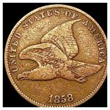 1858 Flying Eagle Cent NEARLY UNCIRCULATED