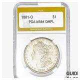 1881-O Morgan Silver Dollar PGA MS64 DMPL