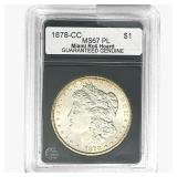 1878-CC Morgan Silver Dollar GG MS67 PL