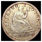 1853 Seated Liberty Quarter ABOUT UNCIRCULATED