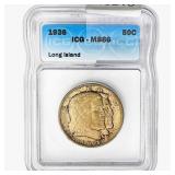 1936 Long Island Half Dollar ICG MS66