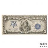 1899 $5 CHIEFï¿½ SILVER CERTIFICATE EXTREMELY F