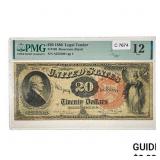 1880 $20 LEGAL TENDER USN PMG FINE-12