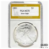 1991 Silver Eagle PGA MS70