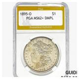 1895-O Morgan Silver Dollar PGA MS62+ DMPL