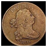 1805 Draped Bust Half Cent LIGHTLY CIRCULATED