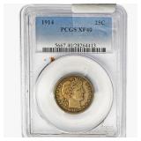 1914 Barber Quarter PCGS XF40