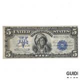 1899 $5 CHIEFï¿½ SILVER CERTIFICATE EXTREMELY F