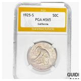 1925-S Jubilee Half Dollar PGA MS65