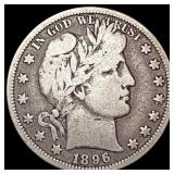 1896-O Barber Half Dollar LIGHTLY CIRCULATED