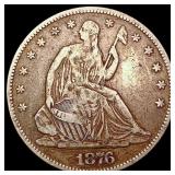 1876 Seated Liberty Half Dollar ABOUT UNCIRCULATED