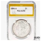 1895-O Morgan Silver Dollar PGA AU50