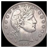 1905-S Barber Half Dollar NEARLY UNCIRCULATED