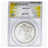 1897-S Morgan Silver Dollar ANACS AU53