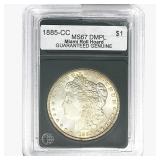 1885-CC Morgan Silver Dollar GG MS67 DMPL