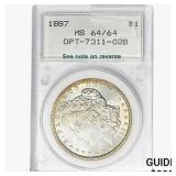 1887 Morgan Silver Dollar NCI MS64