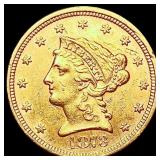 1873 $2.50 Gold Quarter Eagle CLOSELY UNCIRCULATED