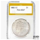 1882-CC Morgan Silver Dollar PGA MS67