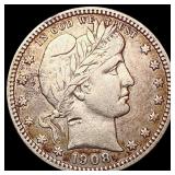 1908-D Barber Quarter CLOSELY UNCIRCULATED