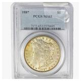 1887 Morgan Silver Dollar PCGS MS65