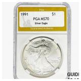 1991 Silver Eagle PGA MS70