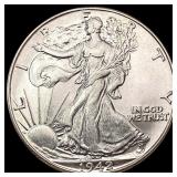 1942 Walking Liberty Half Dollar GEM BU