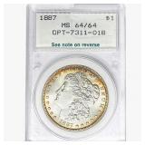 1887 Morgan Silver Dollar NCI MS64