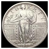 1917-D Standing Liberty Quarter NEARLY UNCIRCULATE