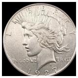 1927-S Silver Peace Dollar CHOICE BU