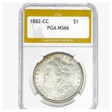 1882-CC Morgan Silver Dollar PGA MS66